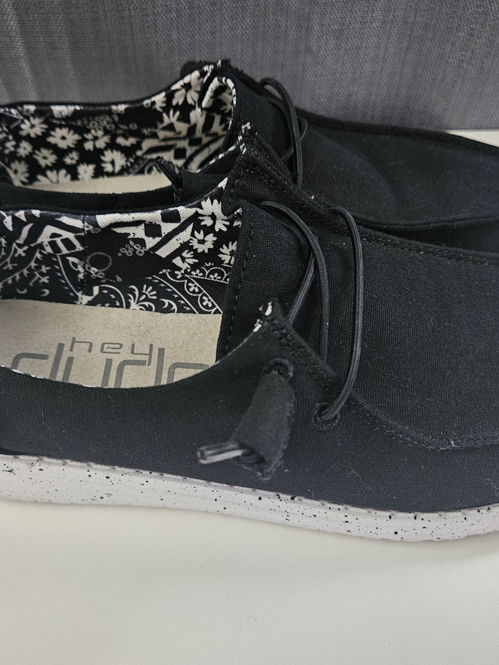 Hey Dude Women's Black Wally Shoe - Casual Slip-On - Picture 3 of 7